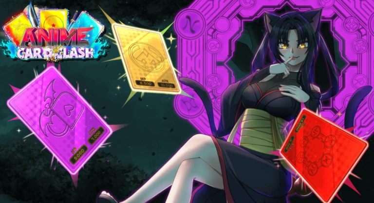Players engaged in an Anime Card Clash battle
